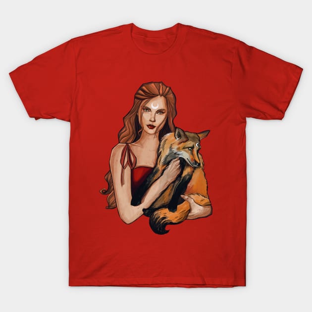 The Fox Queen T-Shirt by Mariarti